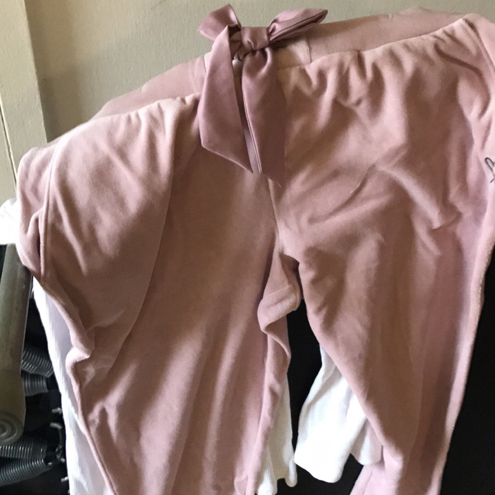 Brand new pink velour sweats brand new
